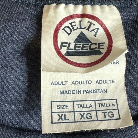 Delta airlines sweatshirt Adult size XL crew neck Blue bicycle Cotton Blend - Picture 7 of 9